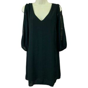 Lulu’s Shifting Dears Black Long Sleeve Dress - LNC